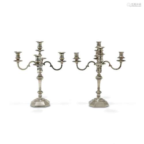 Pair of candle holders  Italy, 20th Century