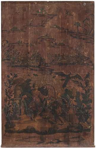 Pair of panels  18th-19th Century