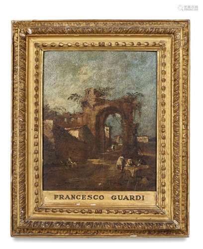 Capriccio with figures