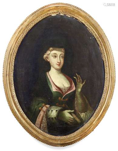 Portrait of a lady in oval