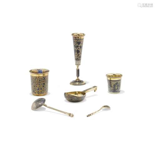 Group of silver objects