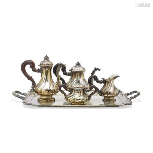 Important tea and coffee service  Bulgari, early 20th Centur...