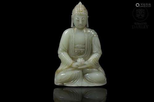 Celadon jade Buddha, Ming dynasty