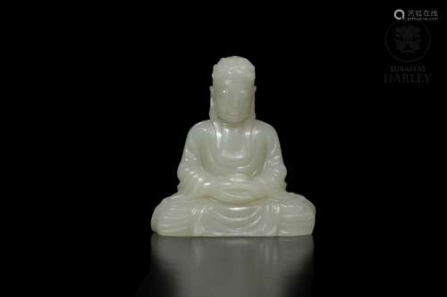 Jade "Seated Buddha" figure, Qing dynasty