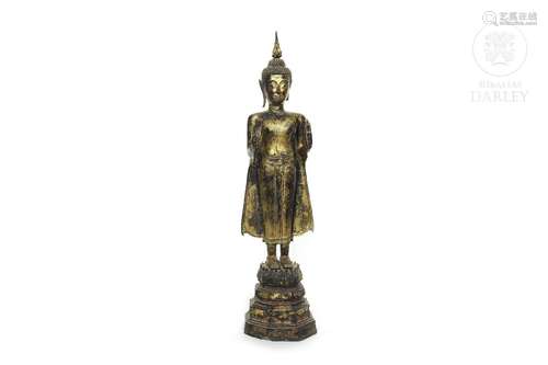 Large standing "Shakyamuni Buddha", Thailand, late...