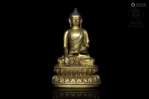 Buddha figure "bhumisparsha mudra", Qing dynasty