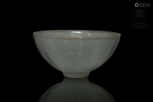 A Longquan pottery lotus bowl, Song dynasty