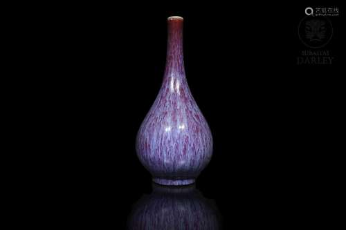 A flambe-glazed vase, Qianlong mark, Qing dynasty