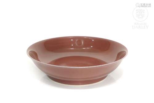 A jihong-glazed offering bowl, Qing dynasty