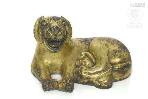 Bronze sculpture "Dog", China, 20th Century