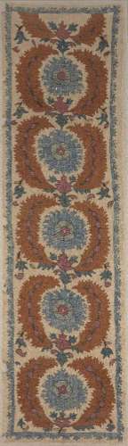 An Ottoman silk embroidered wrapping cloth (bohça), Turkey, ...