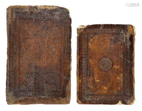 Two Mamluk book bindings, Egypt or Syria, 14th-15th century,...