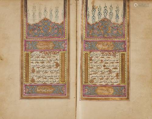 An Ottoman Qur'an, Turkey, 19th century, Arabic manuscript o...