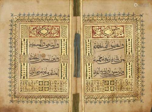 Juz 10 of a Chinese Qur'an, China, 18th century,<br />
Surah...