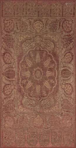 An Ottoman velvet Yastik (cushion cover), 18th century, prob...