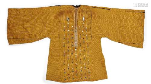 An embroidered silk shirt, Sa'ada Yemen, late 19th-20th cent...