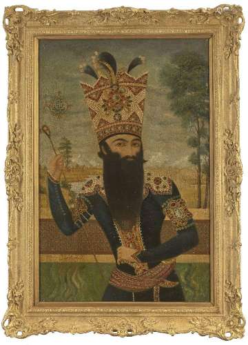 A portrait of Fath 'Ali Shah, Qajar Persia, early 19th centu...