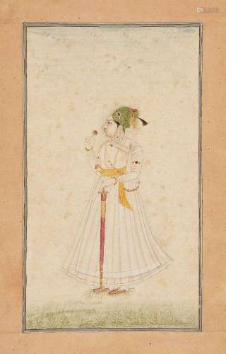 Zorawar Singh of Bikaner, Bikaner, India, circa 1730, gouach...