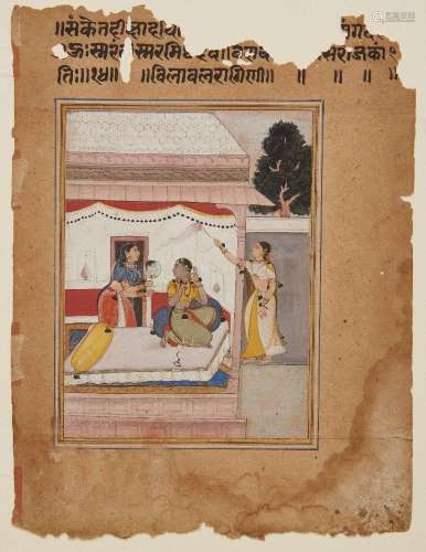 A folio from a Ragamala Series (Garland of Musical Modes), S...