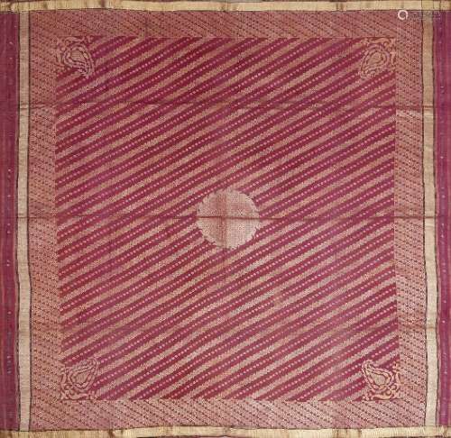 A Rumal (woman's shawl or cover), India, Benares, 19th centu...