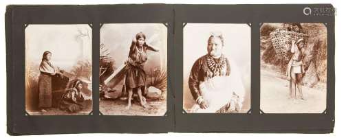 A late 19th century photo album, with important early photog...