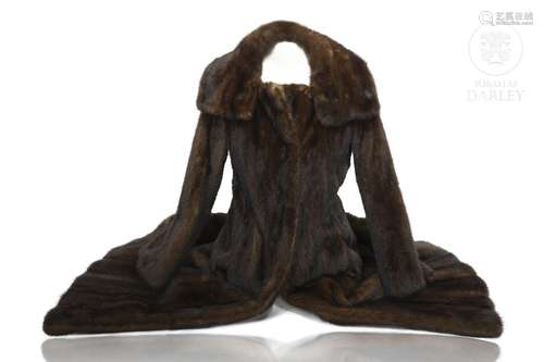 Mink fur coat, Arturo Barrios furrier