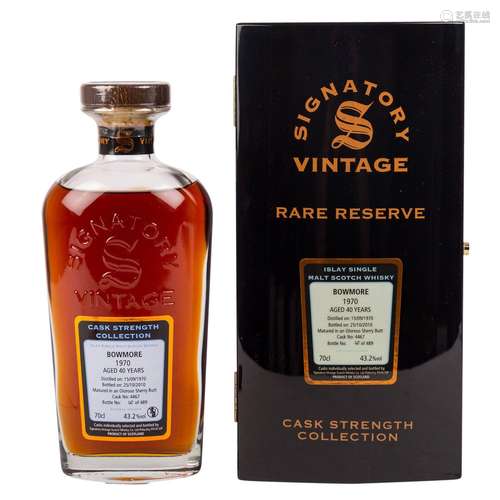 BOWMORE Single Malt Scotch Whisky 'Cask Strenght Collection'...