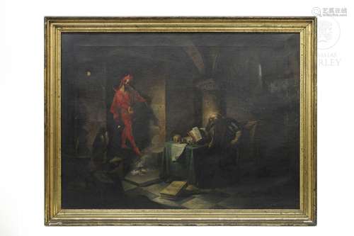 Spanish School, 19th century "Faust's Study"