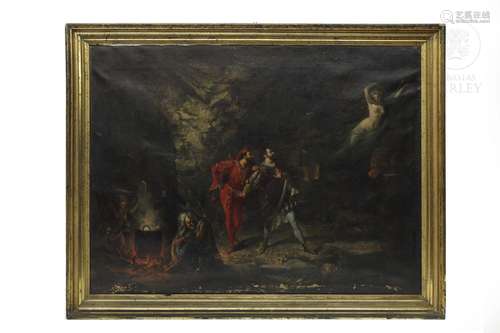 Spanish School, 19th century "Mephistopheles and Faust ...