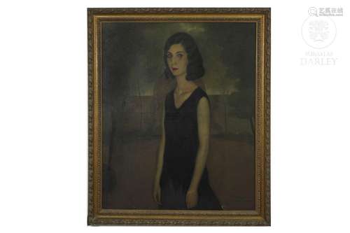 Miquel Vaquer Calumarte (1910 - 1988) "Portrait", ...