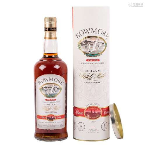 BOWMORE Single Malt Scotch Whisky 'DUSK' Bordeaux Wine Caske...