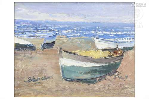 José Cozar Viedma (1944) "Barcas Playa" 1995