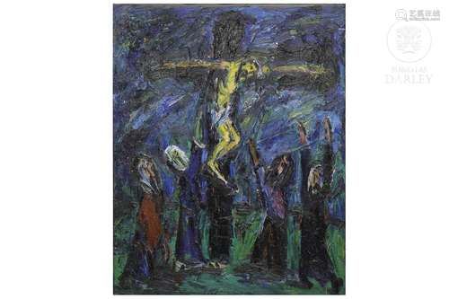 Antonio Peris-Carbonell (1957) "Jesus on the Cross"...