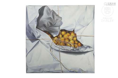 Enrique Senis Oliver (1935) "Wrapped Oranges", 199...