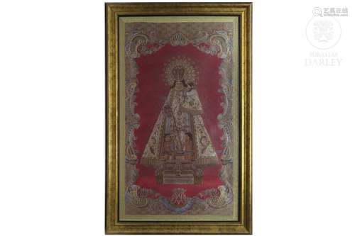 Tapestry "Virgen de los desamparados", José Quesad...