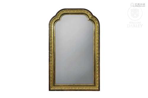 Mirror with wooden frame, early 20th century