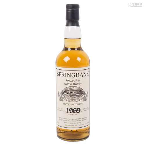 SPRINGBANK Single Malt Scotch Whisky 1969