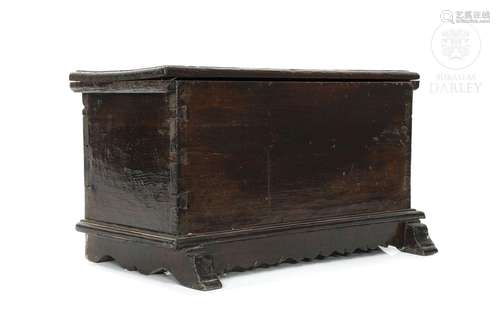 Castilian carved wooden chest