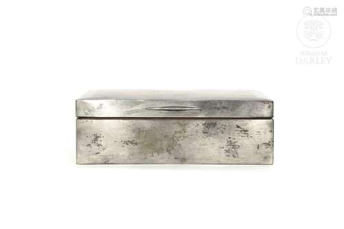 English silver box, John Rose, Birmingham, 1934