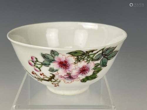 A Chinese Famille Rose Porcelain Bowl Jingxizhenbin Mark