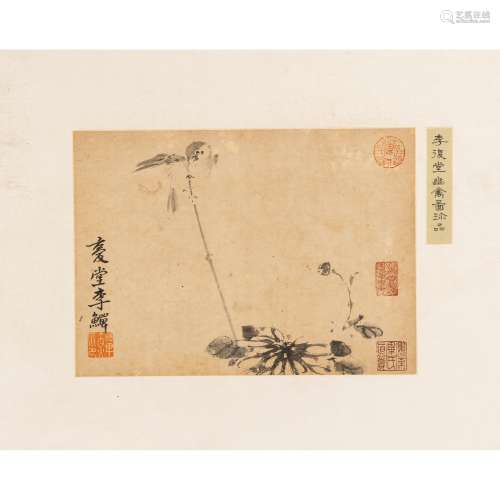 GROUP OF THREE INK PAINTINGS ATTRIBUTED TO LI FUTANG (1686-1...