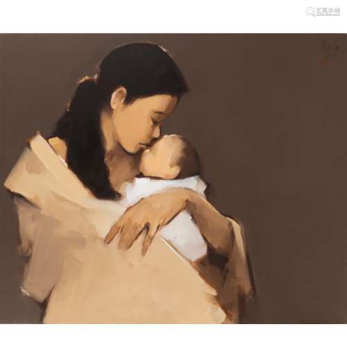 NGUYEN THANH BINH (VIETNAMESE 1954-) MOTHER AND BABY