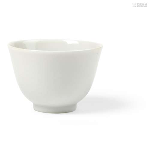 WHITE-GLAZED 'ANHUA' WINE CUP QING DYNASTY, YONGZHENG MARK, ...