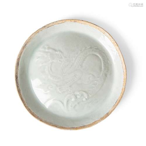 QINGBAI 'DRAGON' PLATE SOUTHERN SONG DYNASTY TO YUAN