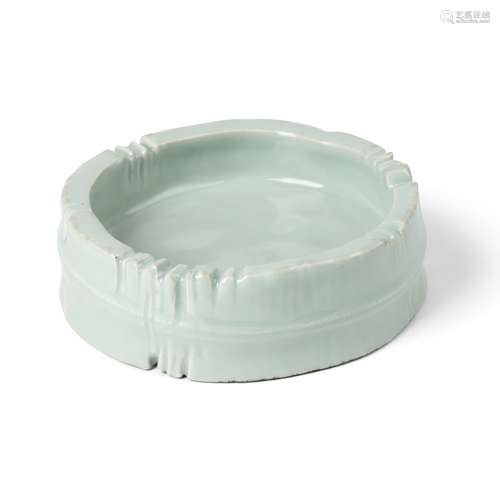 CELADON-GLAZED IMITATAION 'BAMBOO' BRUSH WASHER QIANLONG MAR...