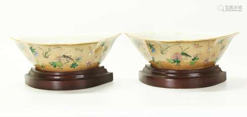 Pr Chinese Cafe au Lait & Enamel Porcelain Bowls