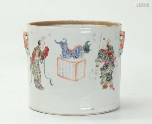 Chinese 19th C "Wu Shuang Pu" Porcelain Food Pot