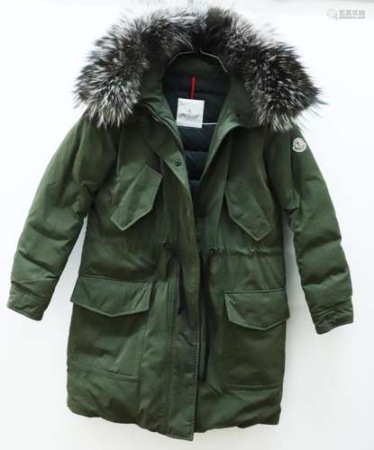 "Moncler" Size #1 Hooded Down Parka Racoon Edge