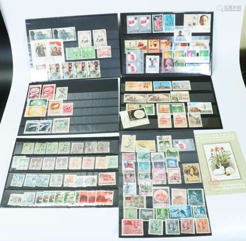 6 Holders Chinese Postage Stamps Used / Unused