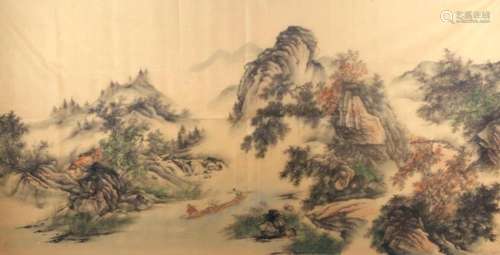 A FINE CHINESE PAINTING IN SILK